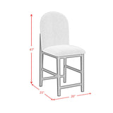  Elements International Portland D-1710-8-BST2 Round Back Barstool IMAGE 9
