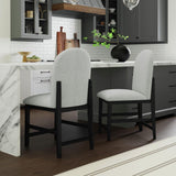  Elements International Portland D-1710-8-CST2 Round Back Counter Stool IMAGE 4