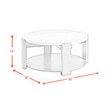  Elements International Rosamel T.17820.CT Round Coffee Table IMAGE 8