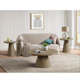  Elements International Portland T-1710-3-CT1 Round Coffee Table IMAGE 3