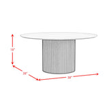  Elements International Sylvie T-16000-6-RCT Round Coffee Table IMAGE 9