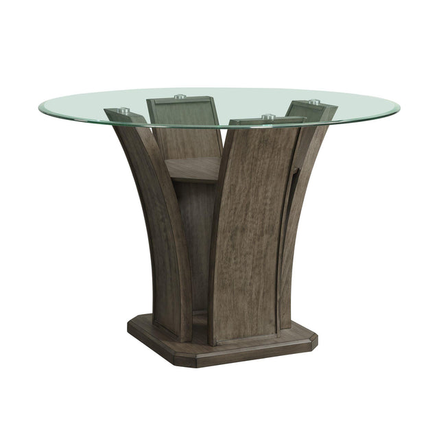  Elements International Dapper DPR300RCDTTB Round Counter Table IMAGE 1