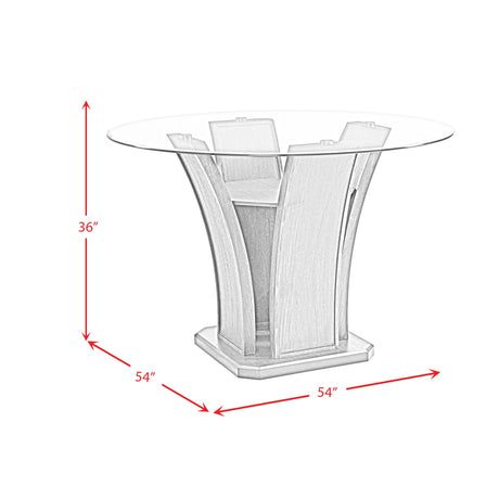  Elements International Dapper DPR300RCDTTB Round Counter Table IMAGE 9