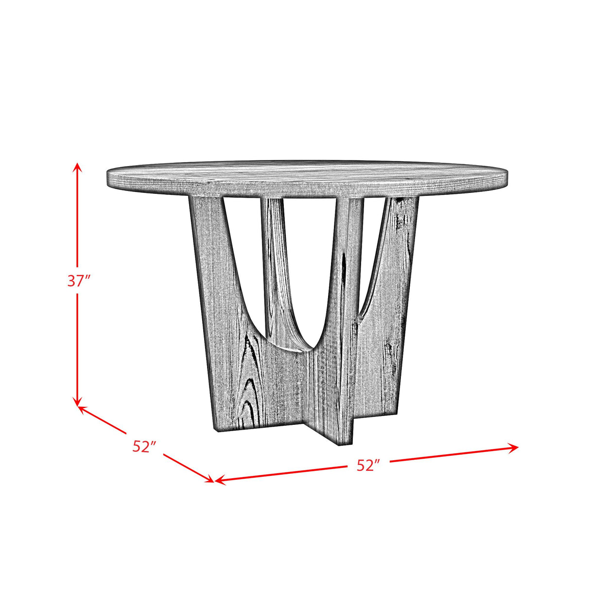  Elements International Oregon D-17380-8-CT1 Round Counter Table IMAGE 7