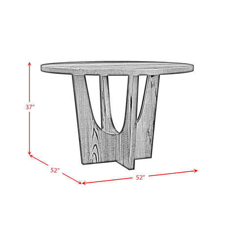  Elements International Oregon D-17380-8-CT1 Round Counter Table IMAGE 7