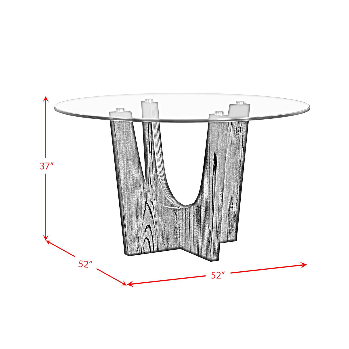  Elements International Oregon D-17380-8-CT3 Round Counter Table IMAGE 8
