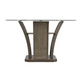  Elements International Dapper DPR300RDTTB Round Dining Table IMAGE 3