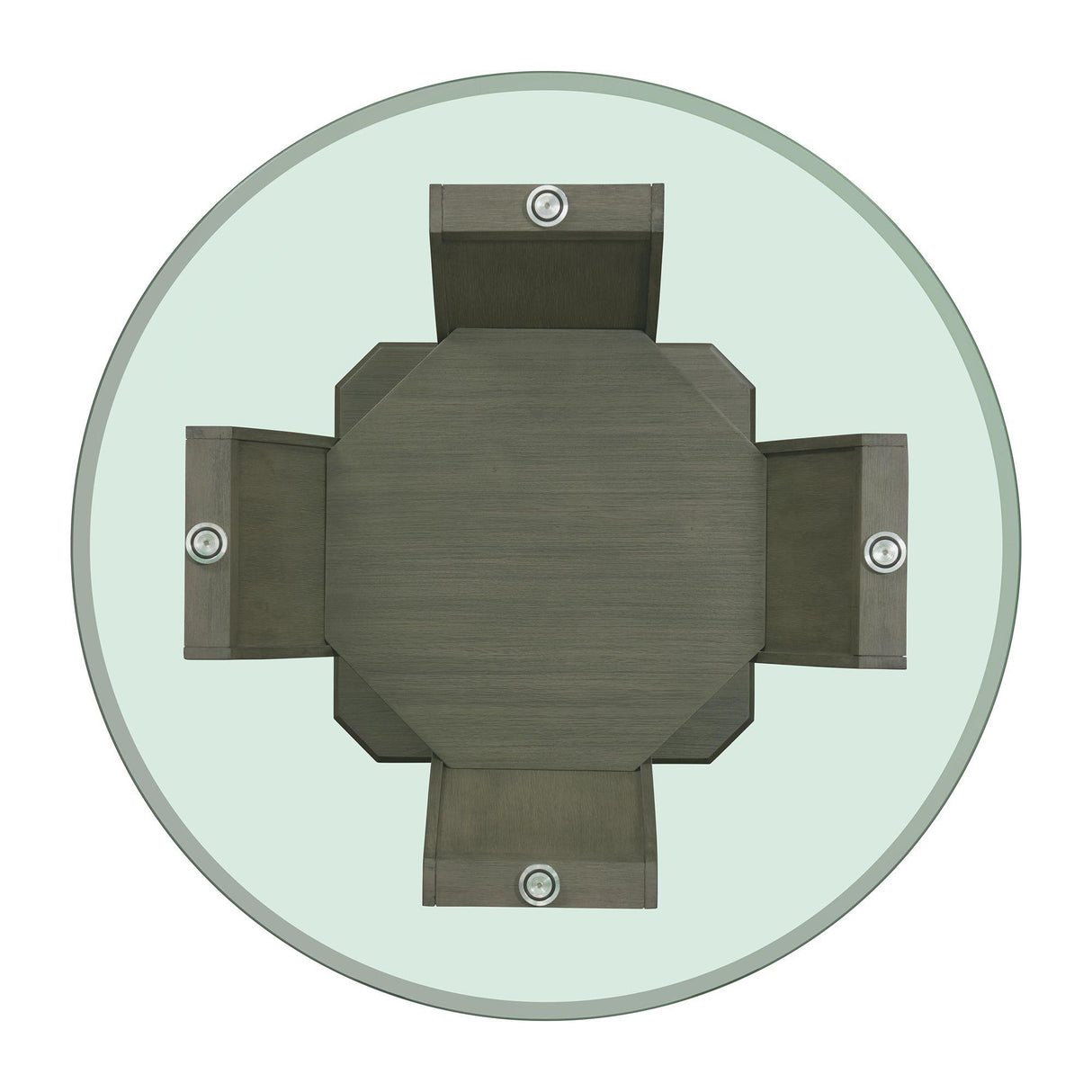  Elements International Dapper DPR300RDTTB Round Dining Table IMAGE 5