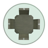  Elements International Dapper DPR300RDTTB Round Dining Table IMAGE 5