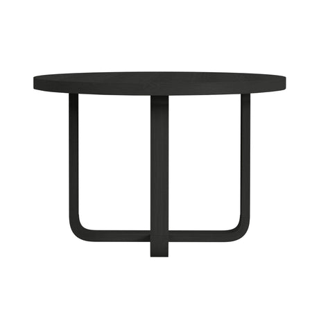  Elements International Ridgemont D-14440-8W-RDT Round Dining Table IMAGE 2
