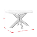 Elements International Axel D-16680-5-RDT Round Dining Table IMAGE 8