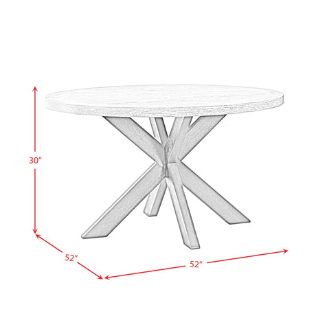  Elements International Axel D-16680-5-RDT Round Dining Table IMAGE 8