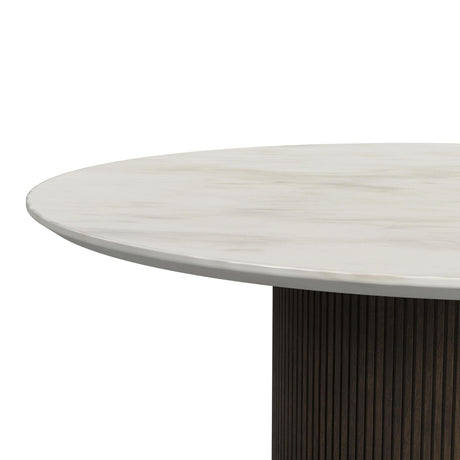  Elements International Sylvie T-16000-5-RET Round End Table IMAGE 4
