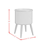  Elements International Halo T-18400-8-RETS Round Smart End Table IMAGE 10