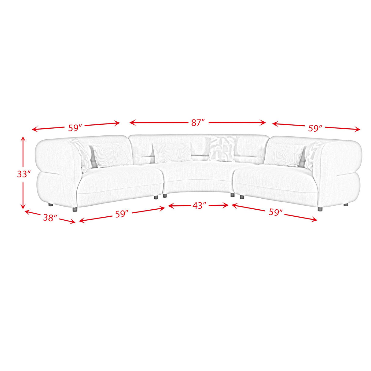  Elements International Four Seasons U-15310-11110-SS Sectional Set IMAGE 8