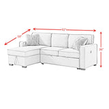  Elements International Caracas U-5140-4551-304 Sectional Sleeper Sofa IMAGE 12
