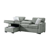  Elements International Caracas U-5140-4551-304 Sectional Sleeper Sofa IMAGE 3