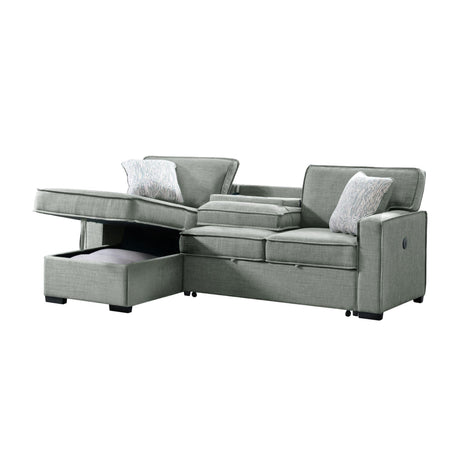  Elements International Caracas U-5140-4551-304 Sectional Sleeper Sofa IMAGE 3