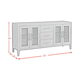  Elements International Versailles Contemporary D-3690-6-SV Server IMAGE 9
