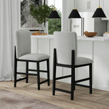  Elements International Portland D-1710-8-BST1 Square Back Barstool IMAGE 4