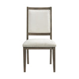 Elements International Versailles Contemporary D-3690-6-SC1 Square Back Dining Chair IMAGE 2