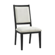  Elements International Versailles Contemporary D-3690-8-SC1 Square Back Dining Chair IMAGE 1