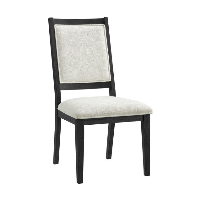  Elements International Versailles Contemporary D-3690-8-SC1 Square Back Dining Chair IMAGE 1