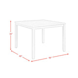  Elements International Kona D-9340-7-SCT Square Counter Table IMAGE 8