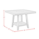  Elements International Seneca D-7670-5-CT Square Counter Table IMAGE 9