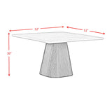  Elements International Edison D-9130-8-SDT Square Dining Table IMAGE 10