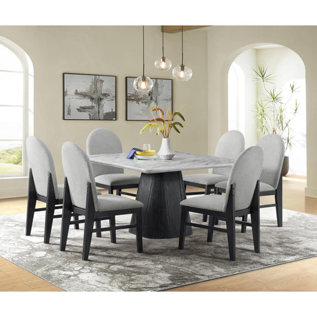  Elements International Edison D-9130-8-SDT Square Dining Table IMAGE 4