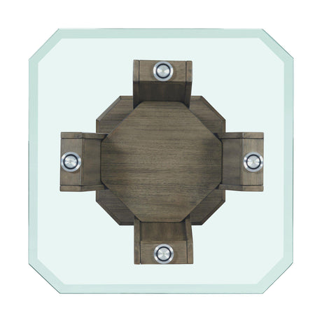  Elements International Dapper TPR350ET Square End Table IMAGE 5