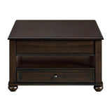  Elements International Wagner T-15740-5-SCT Square Lift-Top Coffee Table IMAGE 3