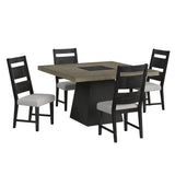  Elements International Jemma D-7570-5-DT Square Table IMAGE 3