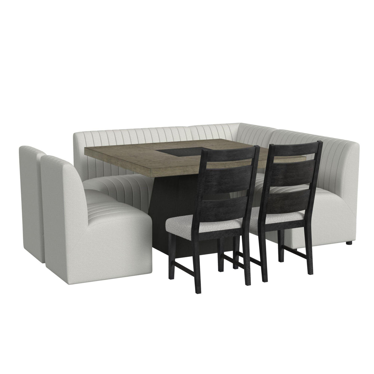  Elements International Jemma D-7570-5-DT Square Table IMAGE 5