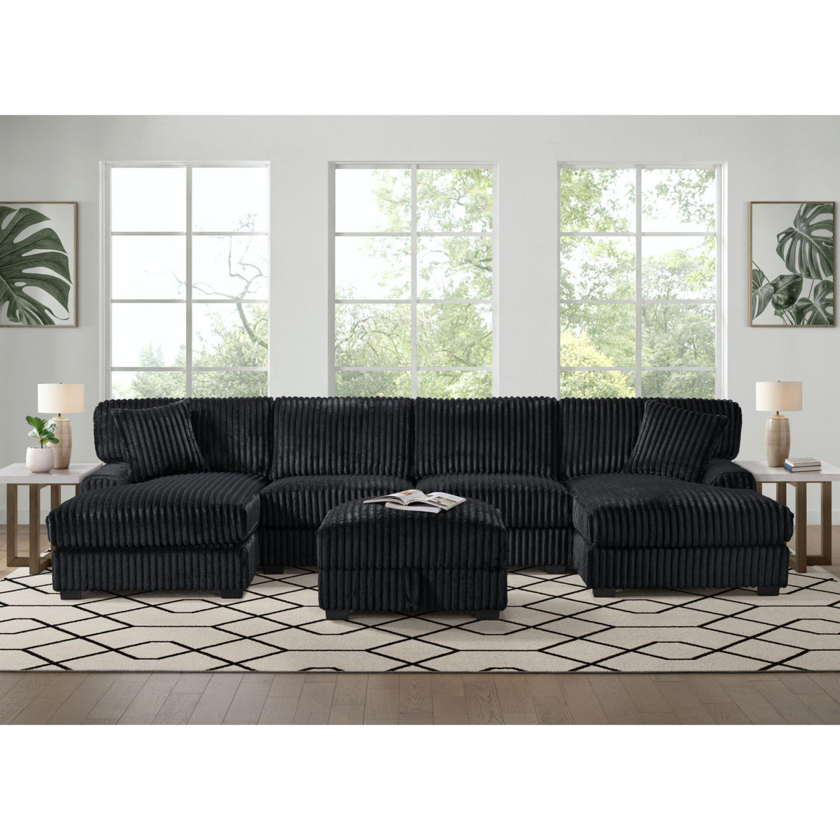  Elements International Nightfall U-16570-10473-000 Storage Ottoman IMAGE 5