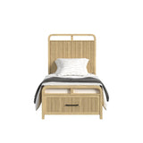  Elements International Ridgemont B-14440-6-TSB Twin Storage Bed IMAGE 2