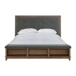  Elements International Jolene JL300KB Upholstery King Bed IMAGE 1