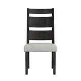  Elements International Jemma D-7570-5-SC3 Wood Back Dining Side Chair IMAGE 2