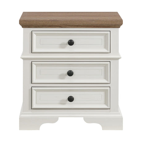  Elements International Eastwood Y-13160-7-NS Youth 3-Drawer Nightstand IMAGE 2