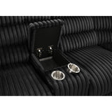  Coaster Furniture Atkinson 601520 Upholstered Reclining Sectional Sofa - Black IMAGE 10