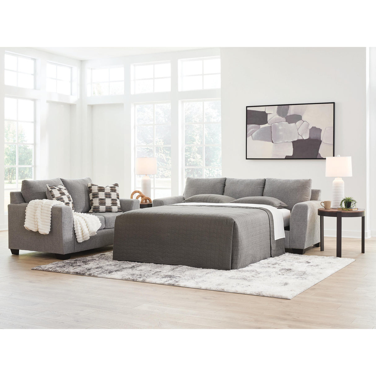  Benchcraft Loreo 6310339 Queen Sofa Sleeper IMAGE 4