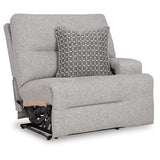 Signature Design by Ashley Acklen Place 93605S20 7 pc Power Sectional Reclining Sofa with Storage Console IMAGE 10
