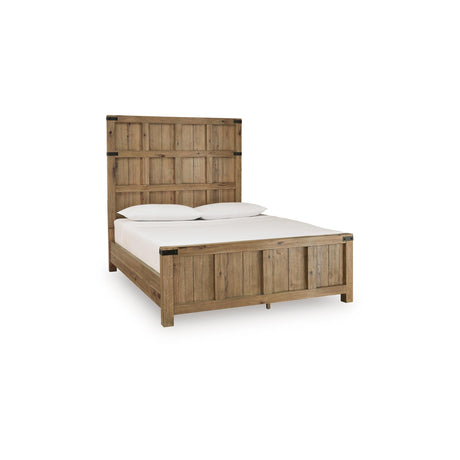 Benchcraft Ridgester B858B2 Queen Panel Bed IMAGE 1