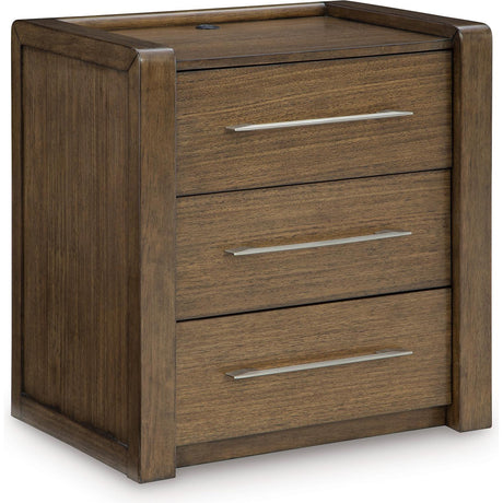  Benchcraft Marxmore B863-93 Three Drawer Night Stand IMAGE 1
