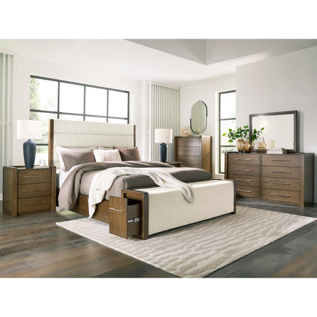  Benchcraft Marxmore B863B2 Queen Upholstered Storage Bed IMAGE 10