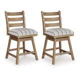  Benchcraft Ridgester D858-224  Upholstered Swivel Barstool IMAGE 3