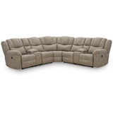  Signature Design by Ashley Pearce-Pike PC69205S3 3 pc Reclining Sectional with Double Console IMAGE 1