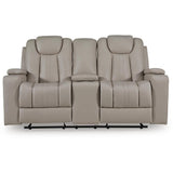  Signature Design by Ashley Elevate Edges PC8330543 Glider Reclining Loveseat with Console IMAGE 4