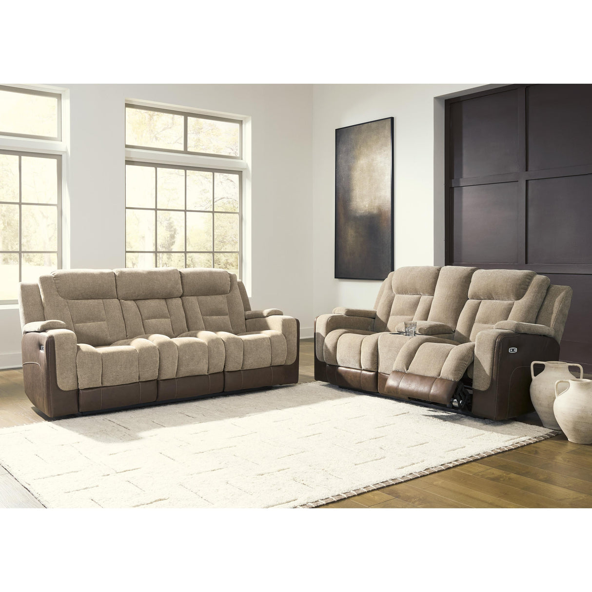  Signature Design by Ashley Mixed Motion PC8350415 Power Reclining Sofa with Adjustable Headrest IMAGE 10